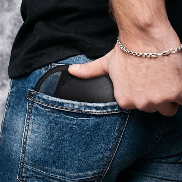 5-pakke 2,1 tommer 10x Mini Lommelup med Beskyttende Roterende Læderetui kompatibel med Ældre, Bærbar Foldbar kompatibel med Læsning, Nært Arbejde