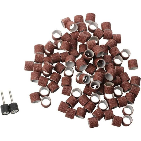 BET Sanding Band - 100 stk. 1/2\" Sanding Bands Kit Tromle Dorne Til DREMEL Roterende Værktøjer