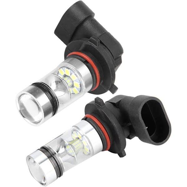 Bilforlygter, 9006/HB4 100W Hvid Høj Lysstyrke LED Tåge Lygte