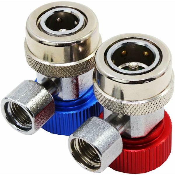 Høy lav justerbar AC R134A hurtigkobling, adapter automatisk klimaanlegg