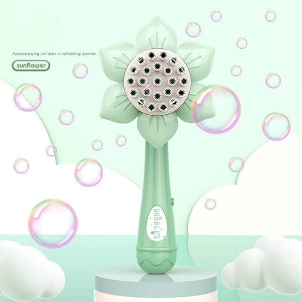 Barnens bubbelmaskin, solrosdusch bubbelmaskin, handhållen färgglad bubbelmaskin, barnens vuxenleksaker födelsedagsfest bröllopsatmosfär