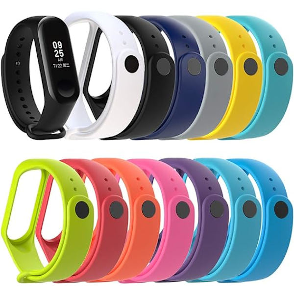 Korvaava yhteensopiva Xiaomi Mi Band 4 3 rannekoru TPU silikoni lisävarusteet
