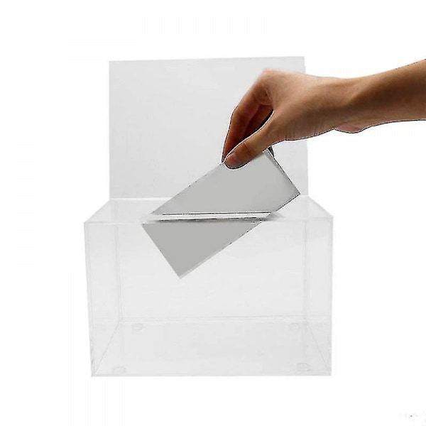 Akryl Donation Box - Kasse til Afstemning, Velgørenhed, Afstemninger, Undersøgelser