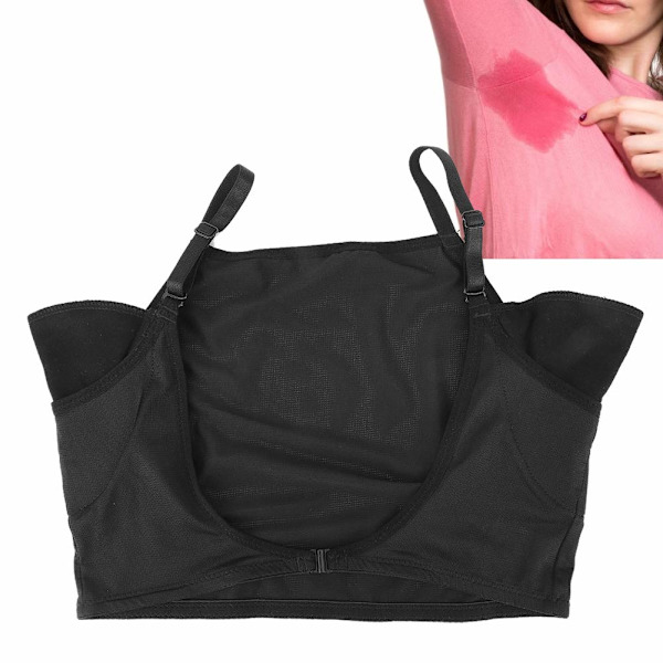 Svettskyddsväst Underkläder Väst, Återanvändbar Tvättbar Armhåla Svett Underarm Svett Absorberande Snabbtorkande Väst(Medium)