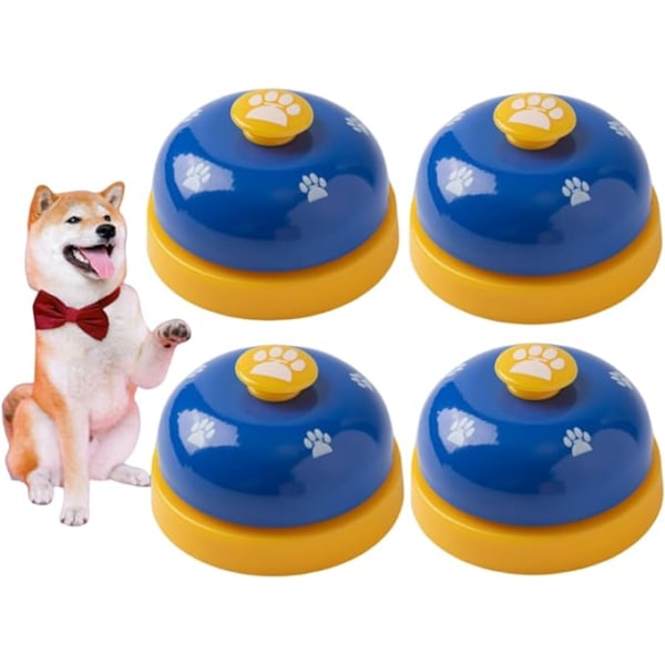 4 stk Pet Training Bell for Gogs Cats DiningToilet Training Pet Ag