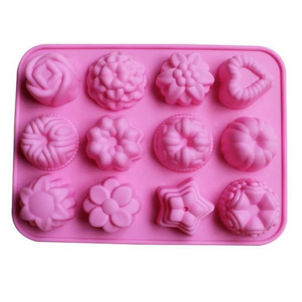 Kage, brød, wienerbrød, svamp, chokolade bageform - 6 hulrum