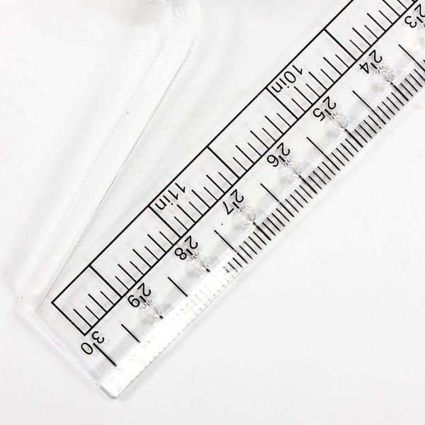 Parallel Drafting Ruler Rolling Ruler med Protractor Plastlinjal Drafting Tool for Engineer