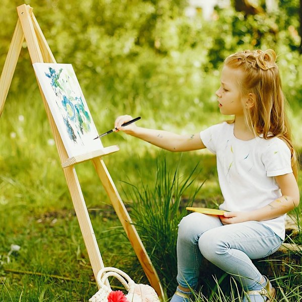 Pcs Vandfarve Rejse Pensel Sæt Rund Spids Vandfarve Pensel Kit Vandfarve Vask Pensler Rejse Kunstner Pensler til Vandfarve, Akryl Blæk, Gouache, D