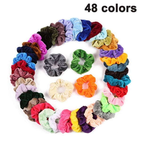 Hår Velvet Scrunchies Pack med Hårband, Hårtillbehör för Flickor