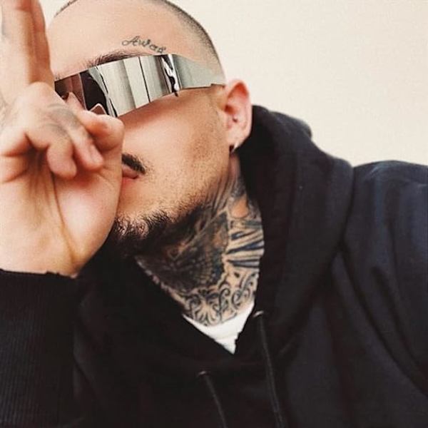 Trendy Rimless Futuristiske Wrap Around Solbriller til Kvinder og Mænd, Cyberpunk Visor