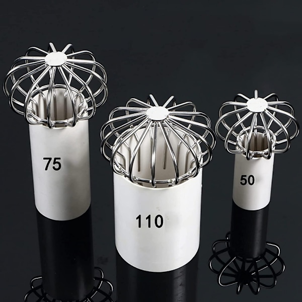 304 Rostfritt Stål Balkong Golvavlopp Täcka Anti-blockering, För 110mm Rör