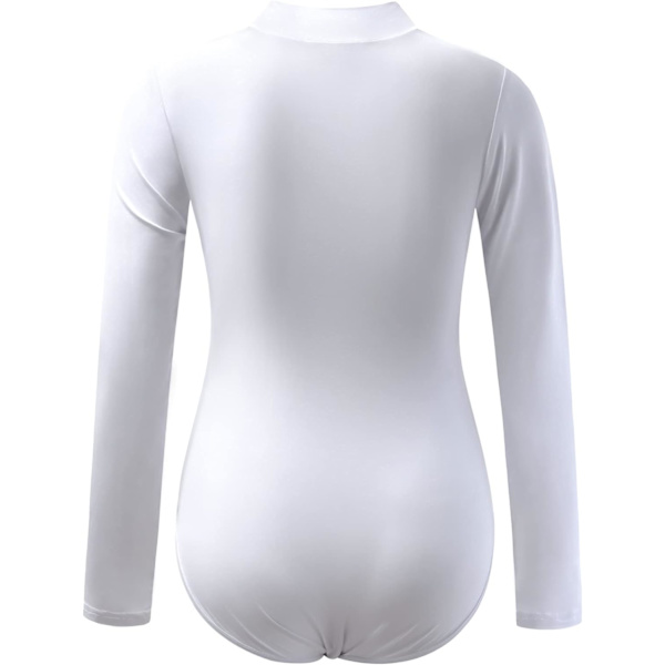Maternity skjorte Mock Neck Langærmet Bodysuit for Gravid Fotografering one size