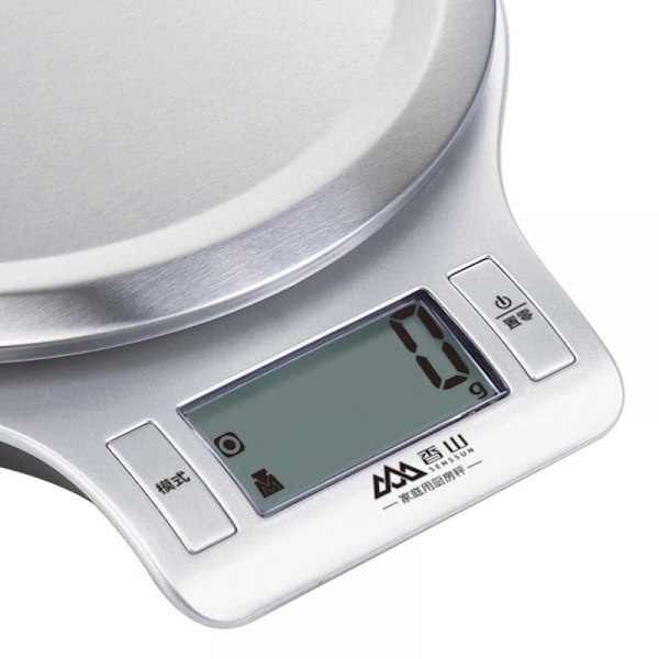 Basics Digital Köksvåg med LCD-Skärm, Batterier Ingår, Väger upp till 5 kg, Rostfritt Stål