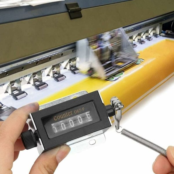 D67-F 5-sifret mekanisk teller tilbakestillbar manuell trekkteller telleområde