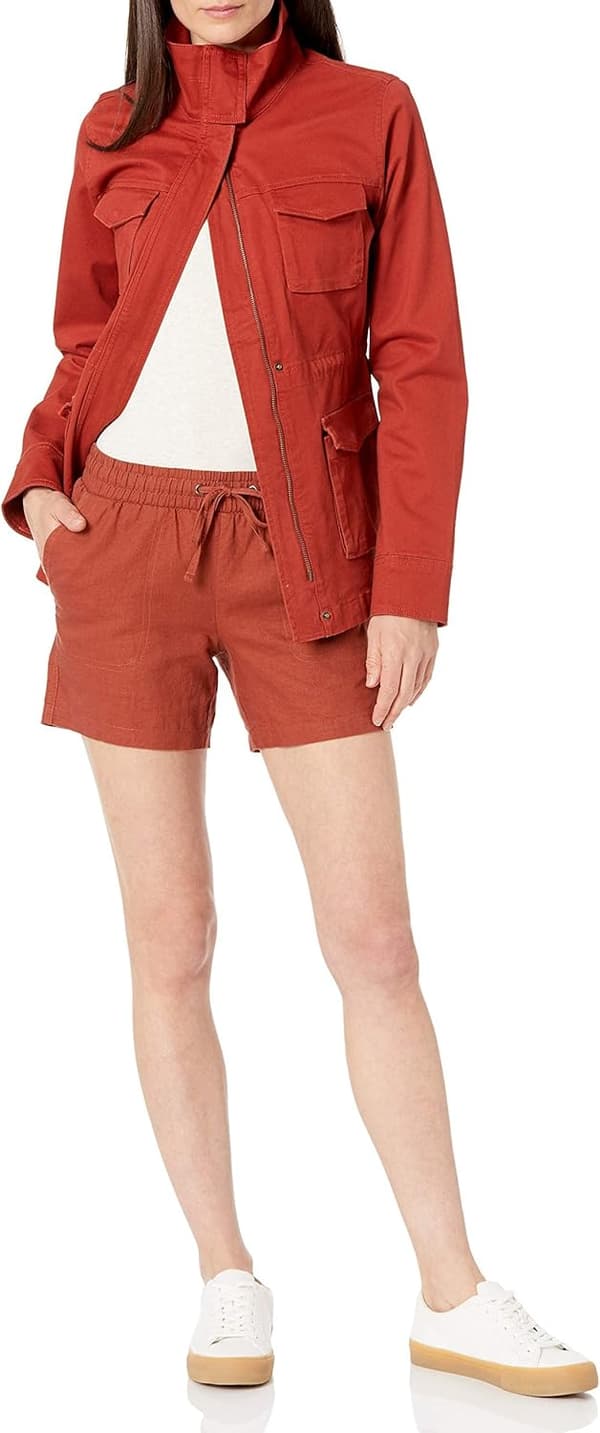 Kvinder 5\" Inseam Drawstring Linned Blend Short XXL