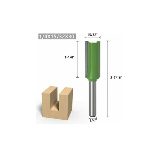 Fres for rett fres for 7 stk 6 mm skaft rett tre wolframkarbid trebearbeiding rett verktøy enkelt dobbelt fløyte tre fres 3 mm 4 mm 5 mm 6 mm 8 mm 10 mm 12 mm, 121 g