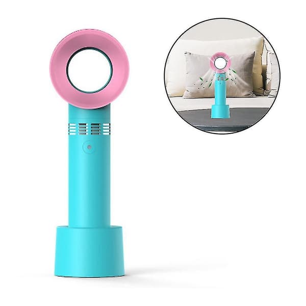 Bladløs håndholdt ventilator, mini bærbar ventilator, USB-bordventilator grøn 1 stk.