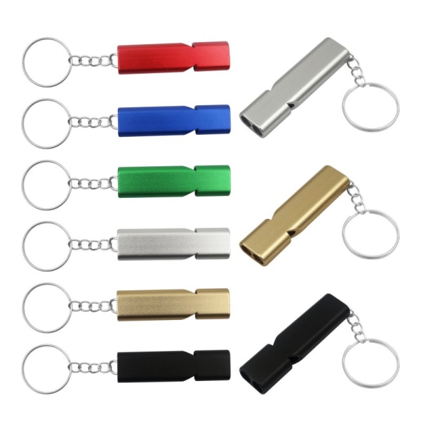 120db Outdoor Survival Safety Metal Nyckelring Emergency Whistle fo