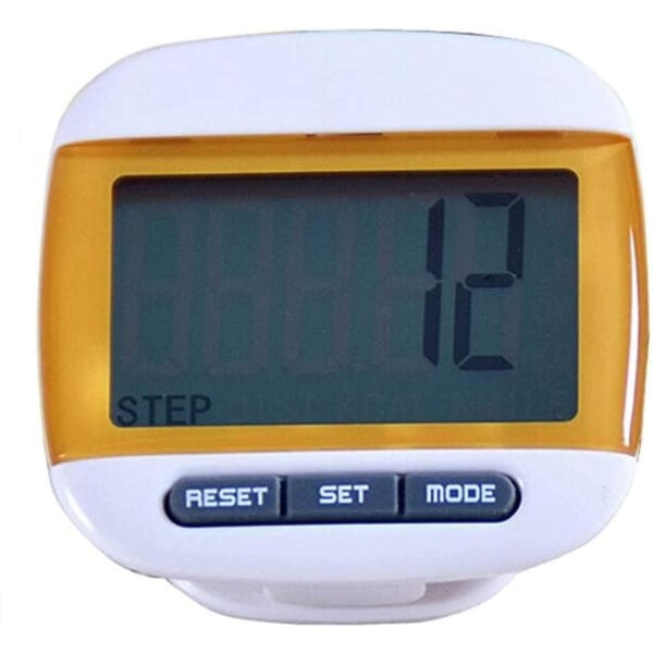 LCD-askelmittari kävelyyn kannettavassa askellaskurissa askelten ja mailien mittaamiseen