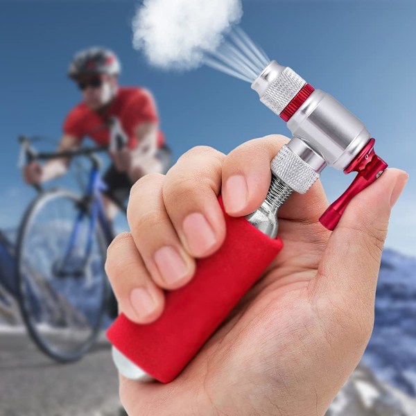 Cykel CO2 Pumpe, til Presta og Schrader Ventiler | Mini Dæk Inflator til Landevej, Racing og MTB Cykler | Ingen Patron