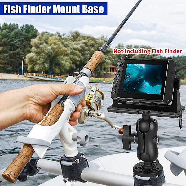 Fiskefinderfeste, Universal Monteringsbase, Fiskefinderbrakett, Fiskefinderholder, 360 Justerbar Fiskefinderstativ