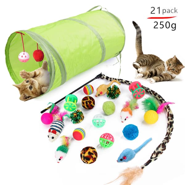 Katt leksaker kattunge leksaker sortiment, Variation Catnip leksak set, (orange,28 st)
