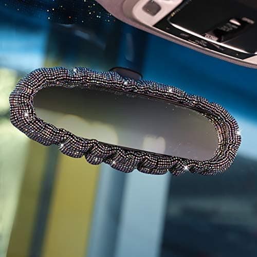 Bling Rhinestones Bakspeil Deksel Elastisk Passform Bil for Kvinner eller Jenter