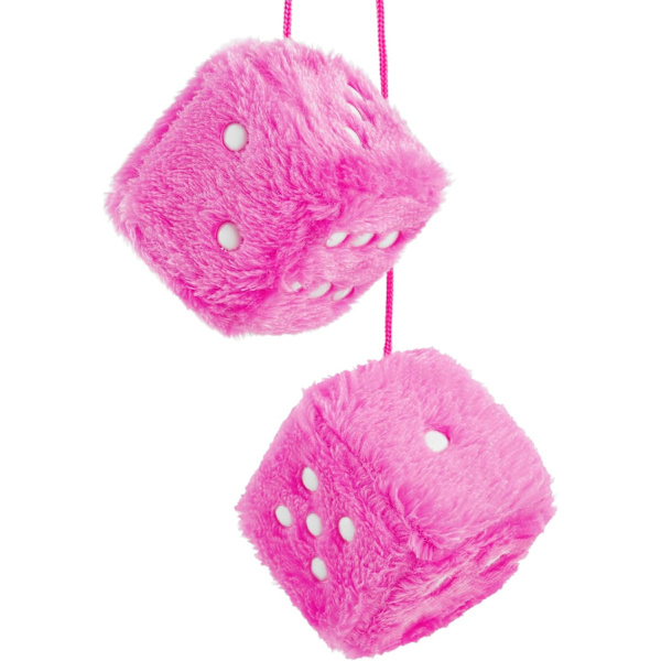 2-pack fluffiga tärningar för bil 2,75 tum retro-stil bilkuber fyrkantiga hängande prydnader för bilinredning