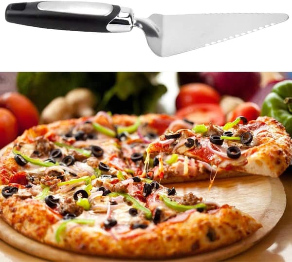 Tærteserver, rustfrit stål tærteserver, rustfrit stål skærer til kager pizza bøf