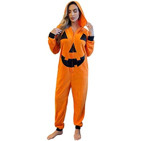 Halloweenin aikuisten kokovartaloasu - rekvisiitta, kurpitsalyhty