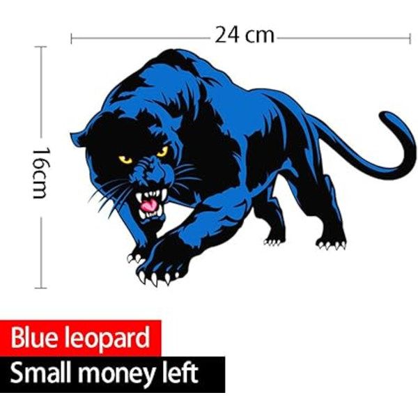 Dyre klistremerker, bildekorasjon klistremer Panther bil klistremerke 3D simulering
