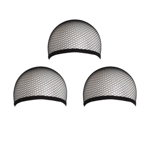 3 stk Elastisk Hårnett i Mesh, One Size (Svart)
