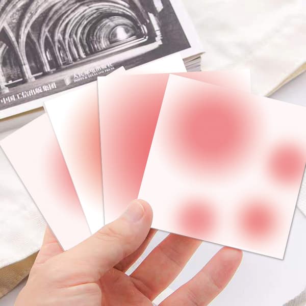 4 set pulverblush gradient brevpapper (50 ark/set)