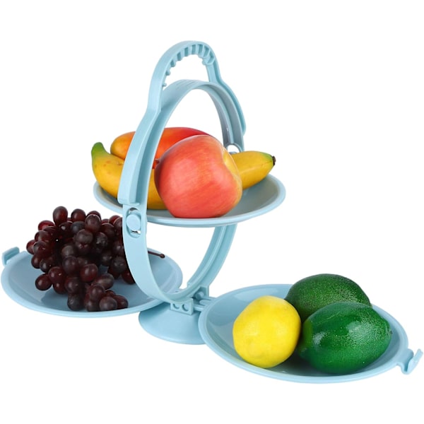 Multi-lags sammenklappelig frugtfad, sammenklappelig frugtfad snack kage dessert di