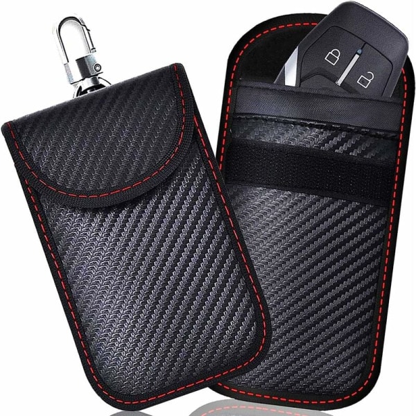 Signal Blocking Faraday Pouch Bag, 2 Pack RFID Signal Blocking Pouches för
