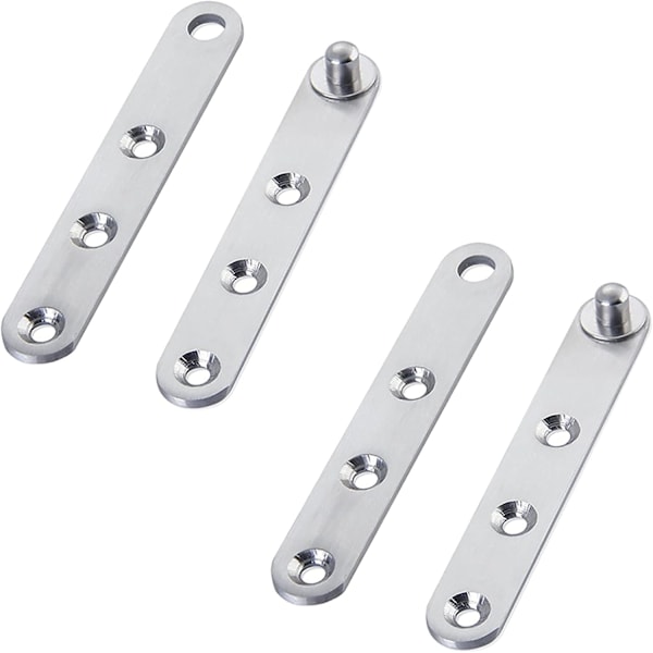 Pivot Door Hinges - 2 Pairs 360 Degree Pivot Hinges Stainless Steel Furniture Hinges Swing Door Hinges for Cabinet Door, Shoe Cabinet Door