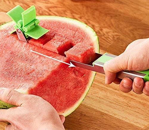 1 stk rustfritt stål vindmølle vannmelon skive frukt skive melon vindmølle