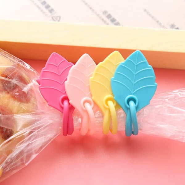10 stk. Mad Multi-use Blad Wraps Saver Snor Clips Formet Blandet Slips Forsegling E