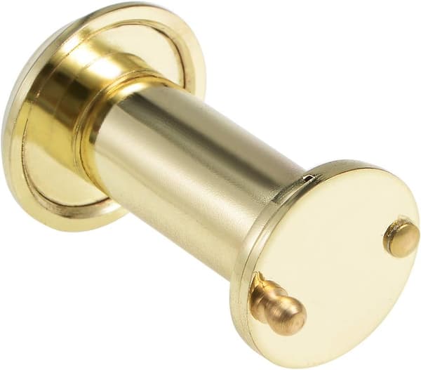 Messing Dørkikkert Dæksel 200° 46-76mm Dør Poleret Guld 2 Stk