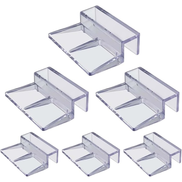 10 stk. akvarieholder, akryl akvarieholder klemmer klemme fiskebeholder holder tilbehør til akvarie fiskebeholder (8mm)