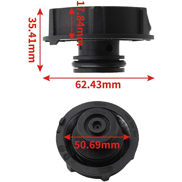 Bilekspensionsbeholder Radiatorhætte 1301104 Kompatibel med Ford Focus Fiesta C-max Mondeo Transit 1301104 3M5H-8100-AD