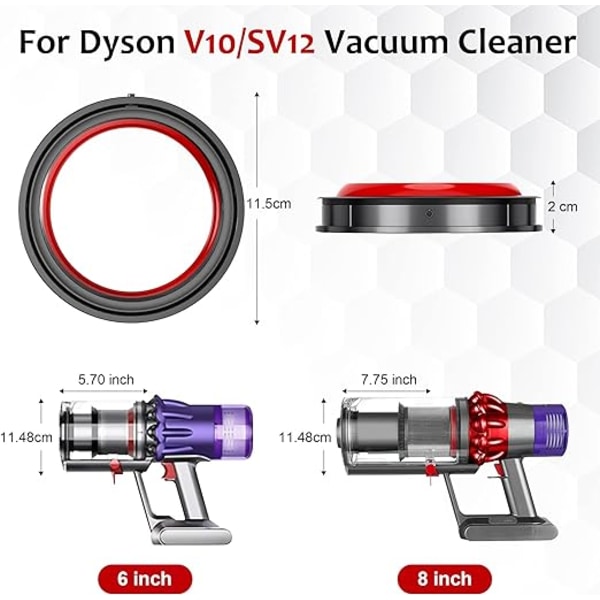 Fast gummiring for Dyson V10 støvsuger