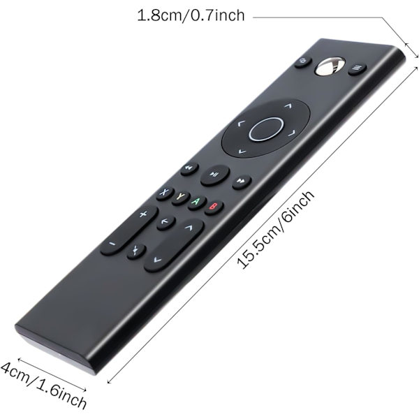 Mediafjärrkontroll för Xbox One & Xbox Series X|S (Svart)