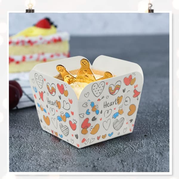 Muffinforme Cupcakeforme Papir - 100 stk. Muffinforme, Tulipan Cupcakeforme