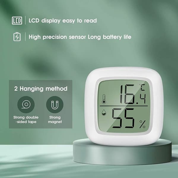3 stk. Mini LCD Digital Termometer Hygrometer til Børneværelse, Soveværelse