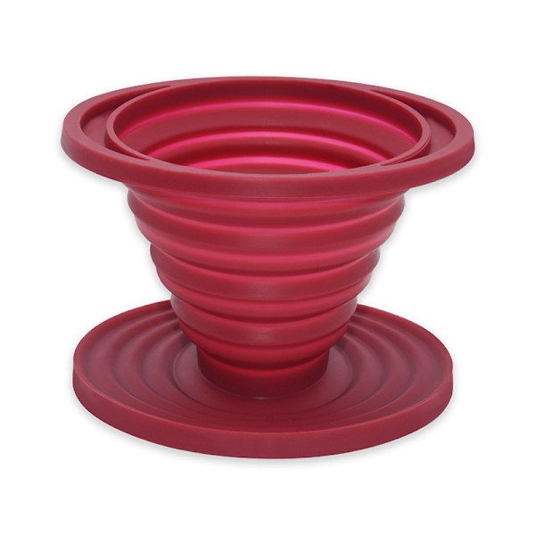 Foldbar Hængende Kaffe Dripper til Camping, Genanvendelig Silikon Kaffe Filter Holder, Silikon Kaffe Filter Holder, Kaffe Filter Stativ til Camping, H