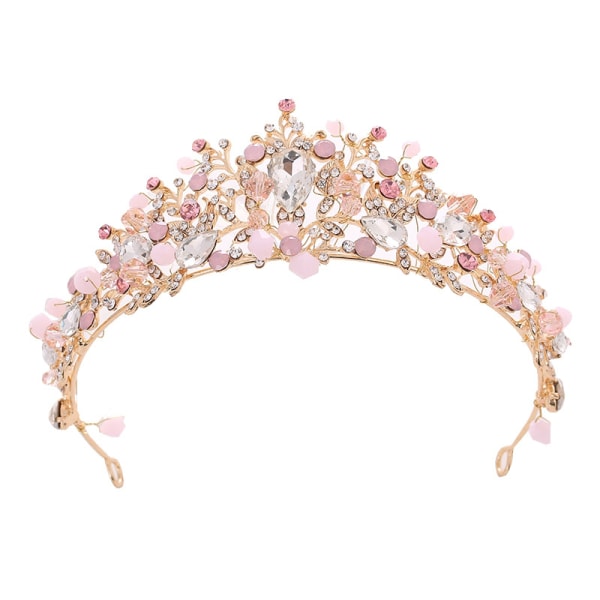 Jenter Crystal Tiara Princess Costume Crown Pannebånd Brude Weddin