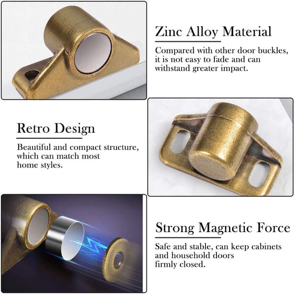 4 st magnet för skåpsdörr magnetisk dörrlås magnetisk dörrstängare med