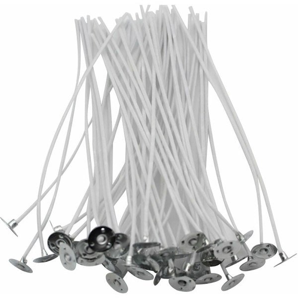 100 st 8 cm veke DIY sojavaxmaterial vaxveke sträng doftande vaxverktyg rum