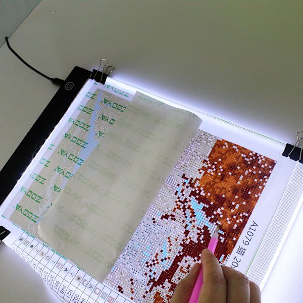 A4 LED-valopöytä Kopiopiirustusvalolaatikot Lapset Aikuiset Piirtopöytä